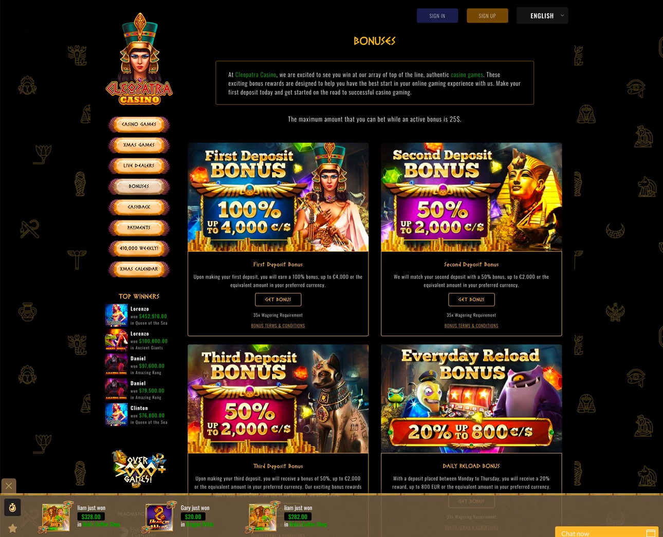 Cleopatra Casino  Casino